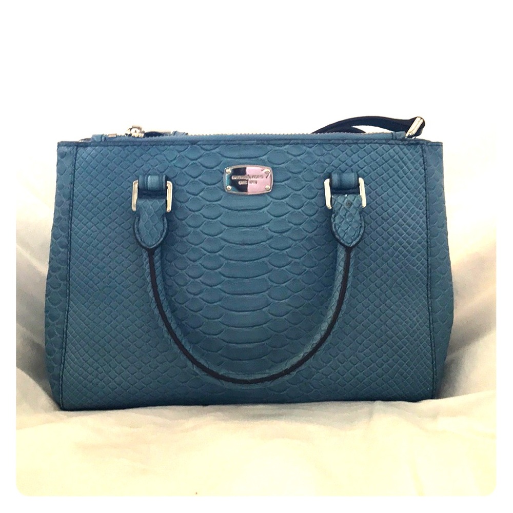 Michael Kors Kellen Sky Blue XS Satchel